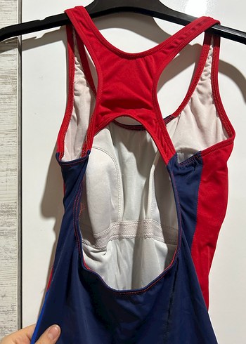 Kırmızı Mavi Kadın Spor Mayo - Görsel 2