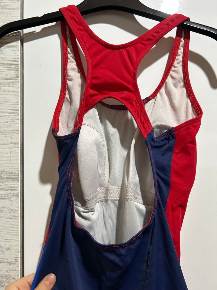 Kırmızı Mavi Kadın Spor Mayo - Görsel 2