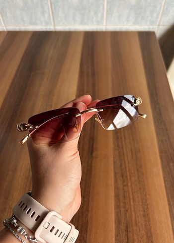 Vintage Parlak Kahverengi Kadın Gözlüğü - Görsel 2