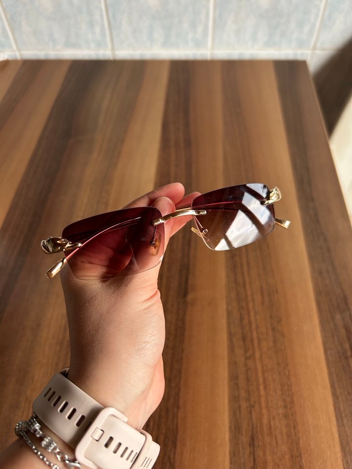 Vintage Parlak Kahverengi Kadın Gözlüğü - Görsel 2