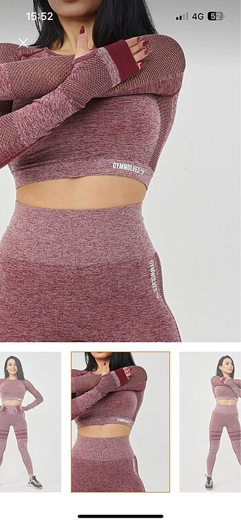 Dikişsiz Spor Crop Top