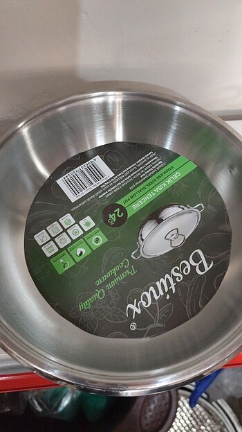  Beden beyaz Renk 24 cm pilavlık tencere 