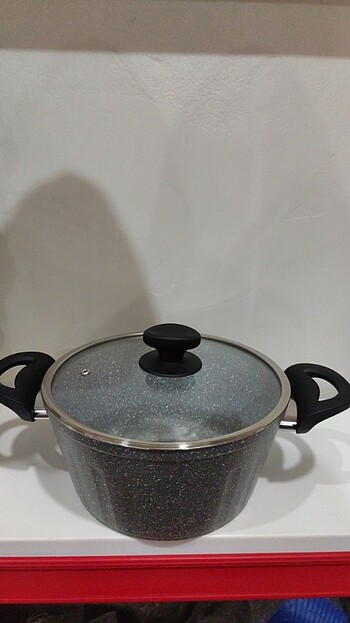  Beden gri Renk Granit derin tencere 24 cm 