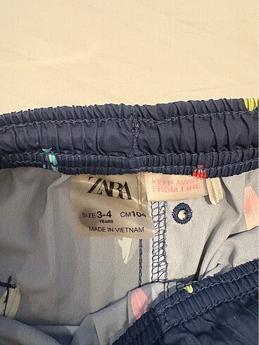3 Yaş Beden Zara kids deniz şortu