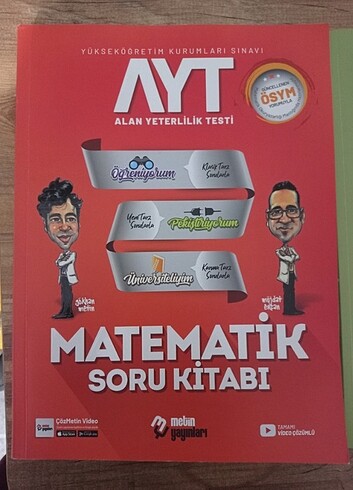  Metin yayınları Tyt biyoloji ayt matematik