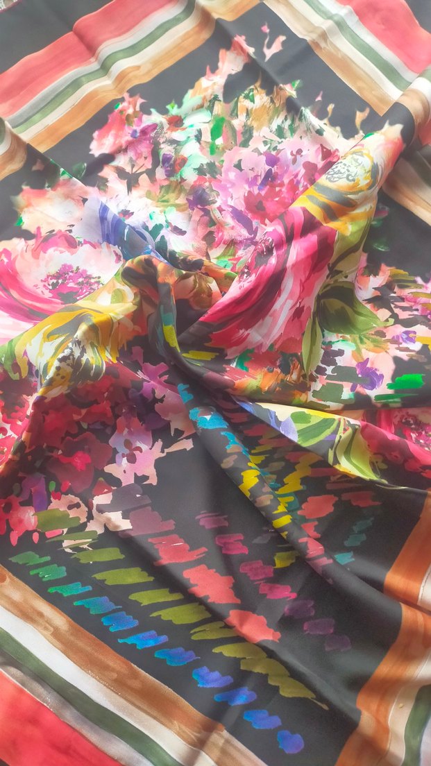 Kadın Çok Renkli eşarp - Görsel 2