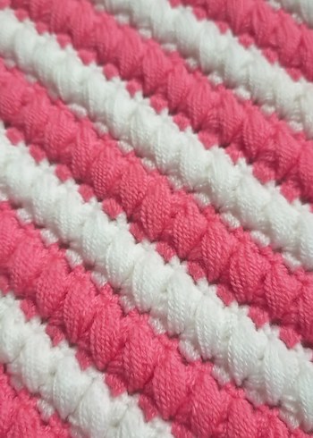 Pembe Beyaz Renkli Banyo Süngeri - Görsel 3