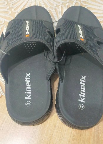 Siyah Erkek Spor Terlik Velcro Kapatmalı - Görsel 3