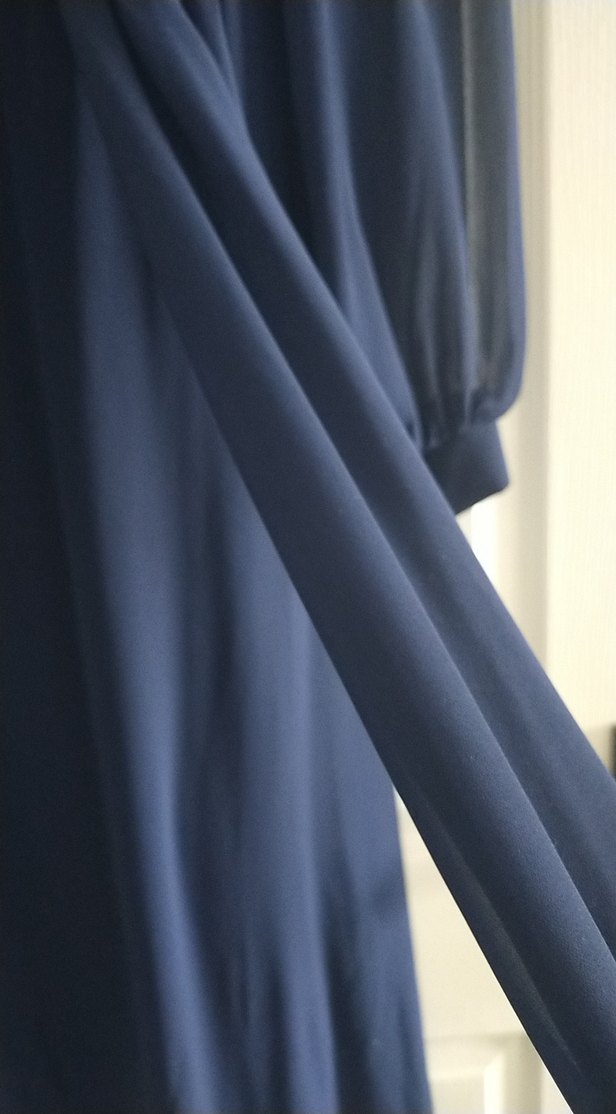 Kadın Lacivert Uzun Kollu Uzun Elbise bel 36 göğüs 40 boy 120 cm - Görsel 5