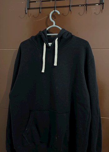 Kadın Siyah Yüksek Yakalı Sweatshirt - Görsel 3