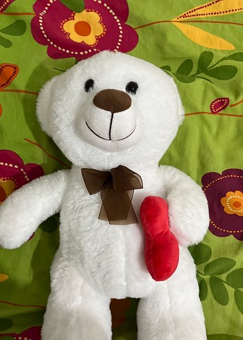 Beyaz Peluş Ayı Oyuncak - Görsel 2