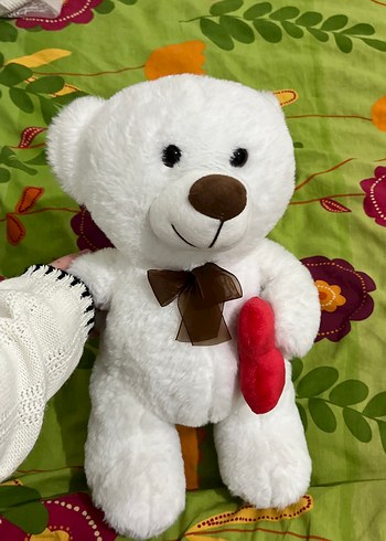 Beyaz Peluş Ayı Oyuncak - Görsel 4