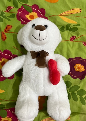 Beyaz Peluş Ayı Oyuncak - Görsel 3