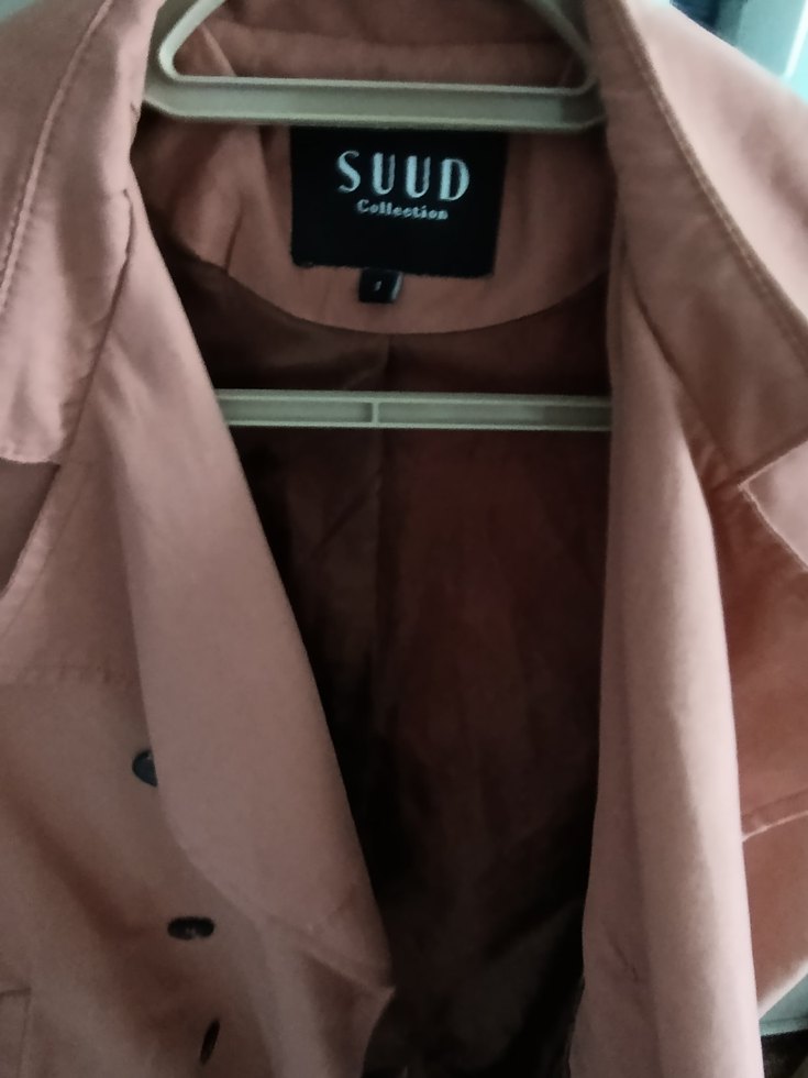 Suud somon rengi trençkot - Görsel 3