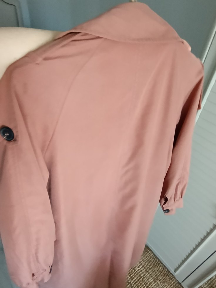 Suud somon rengi trençkot - Görsel 4