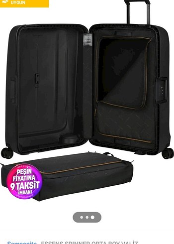 Samsonite Siyah Fermuarlı Erkek Valiz samsonite valiz