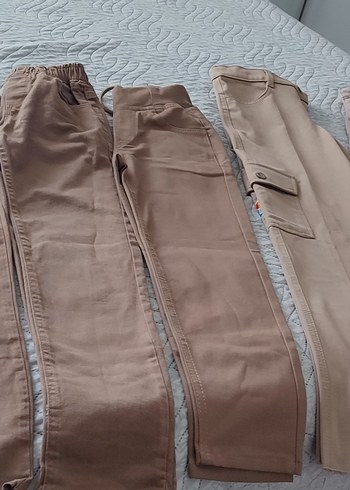 Bej Çocuk Kemerli Regular Fit okul pantolonu