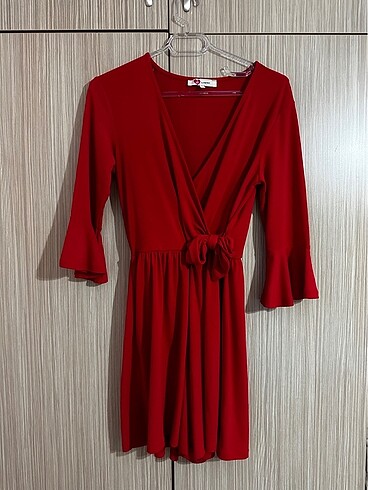 Koton Şort Etekli Kırmızı Elbise