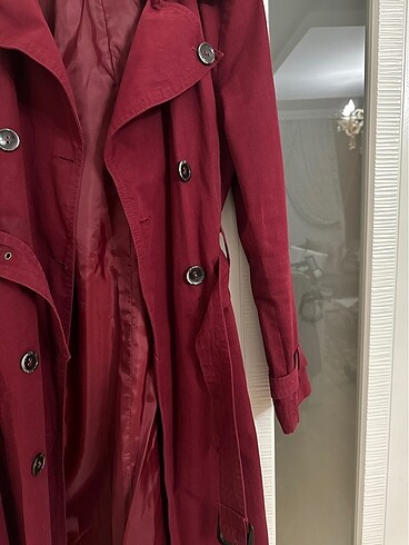 xl Beden Bordo trençkot