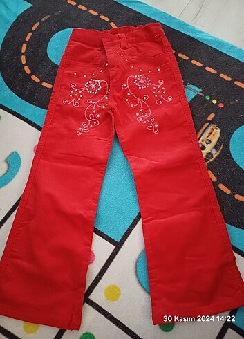 Civil Kız çocuk kadife pantolon 