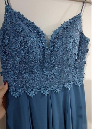 Diğer Uzun mavi elbise