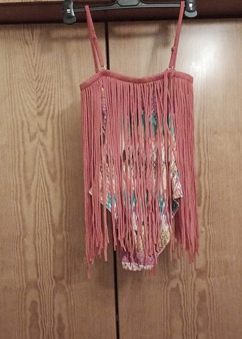 Püsküllü Kırmızı kadın Mayo (Bonesta marka) - Görsel 6