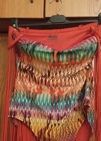 Püsküllü Kırmızı kadın Mayo (Bonesta marka) - Görsel 11