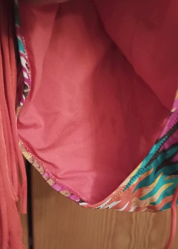 Püsküllü Kırmızı kadın Mayo (Bonesta marka) - Görsel 5