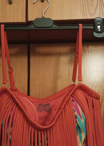 Püsküllü Kırmızı kadın Mayo (Bonesta marka) - Görsel 3