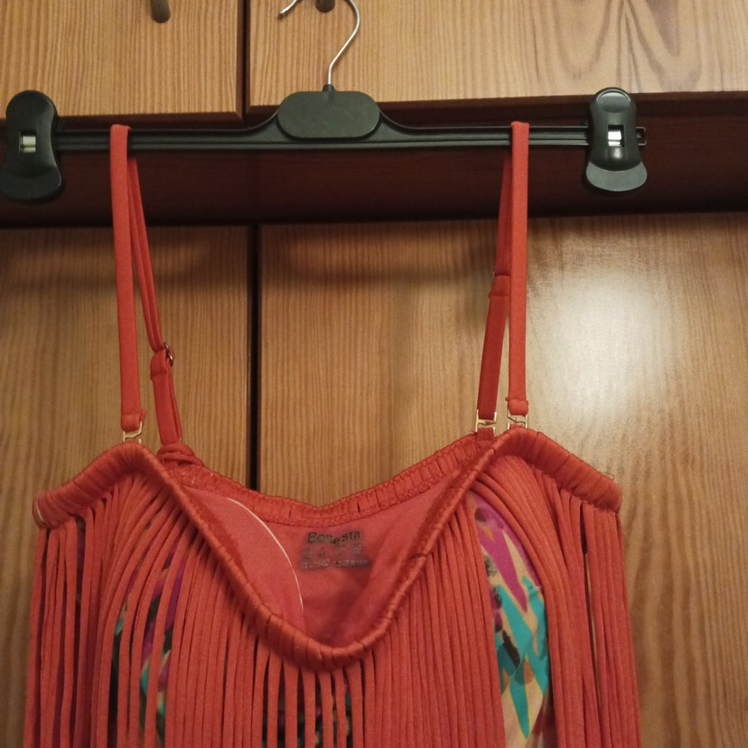 Püsküllü Kırmızı kadın Mayo (Bonesta marka) - Görsel 3