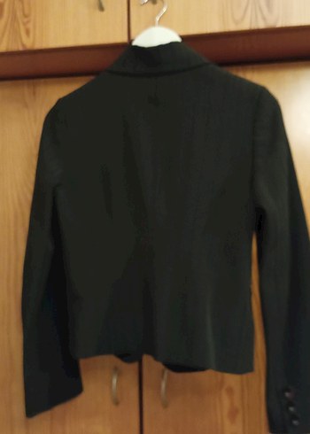 Siyah Düğmeli Kadın Blazer Ceket - Görsel 3