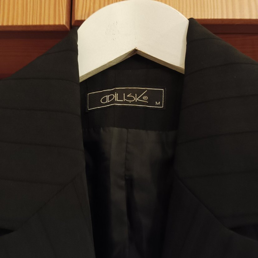 Siyah Düğmeli Kadın Blazer Ceket - Görsel 4