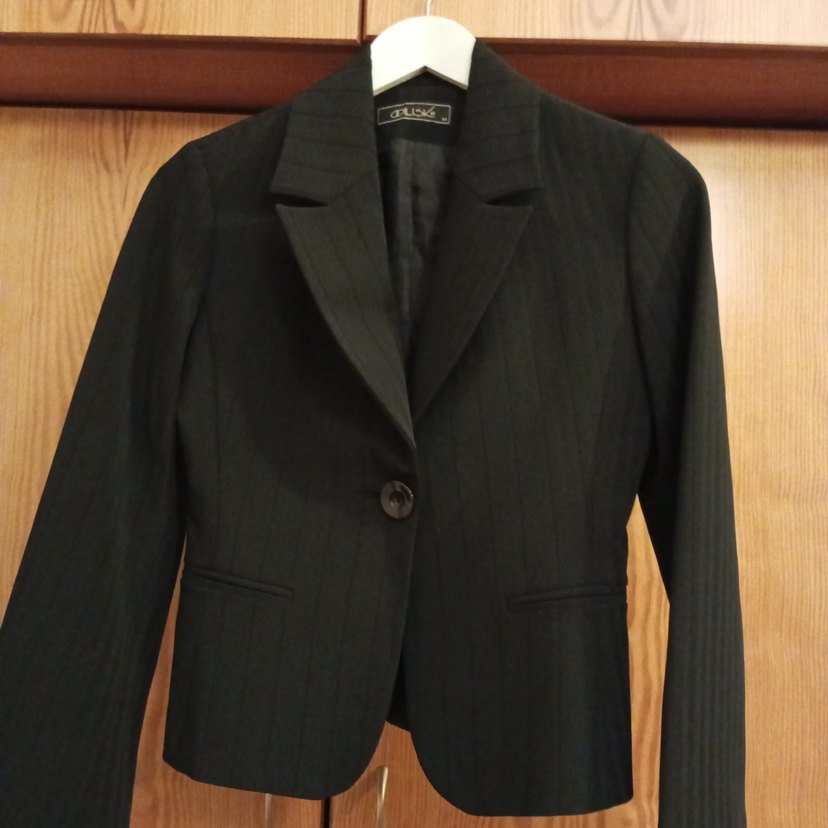 Siyah Düğmeli Kadın Blazer Ceket - Görsel 2