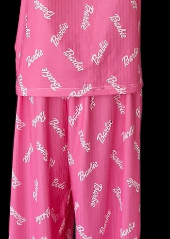 Pembe Dantel Detaylı Kadın Uzun Pijama Takımı - Görsel 6