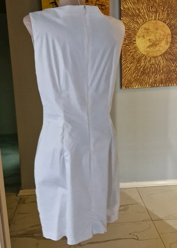 Dantel Detaylı Pembe Midi Elbise - Görsel 5