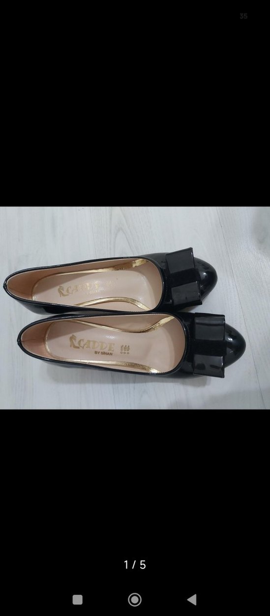 Siyah Fiyonklu Kadın Stiletto - Görsel 2