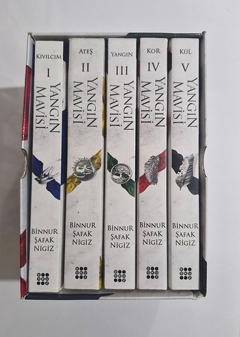 Yangın Mavisi 5 Kitap Seti - Binnur Şafak Nigiz