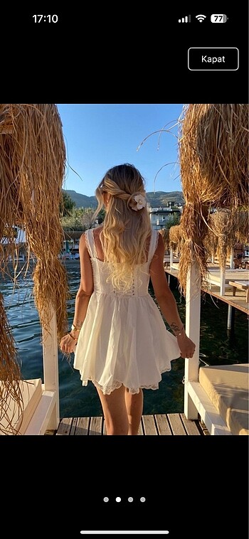 Trendyol & Milla beyaz günlük elbise