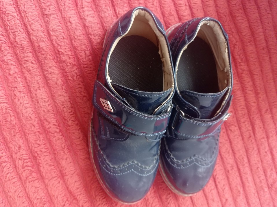 Parlak Mavi Tokalı Erkek Çocuk Özel Ayakkabı - Görsel 2