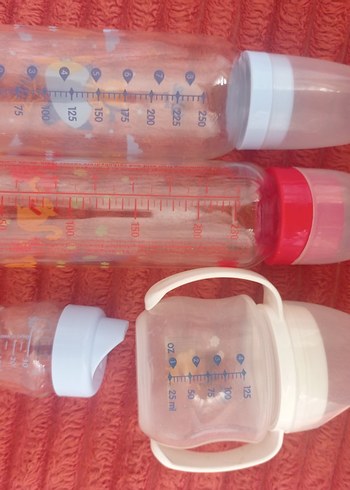 Renkli Bebek Biberon Seti Mavi - Görsel 2