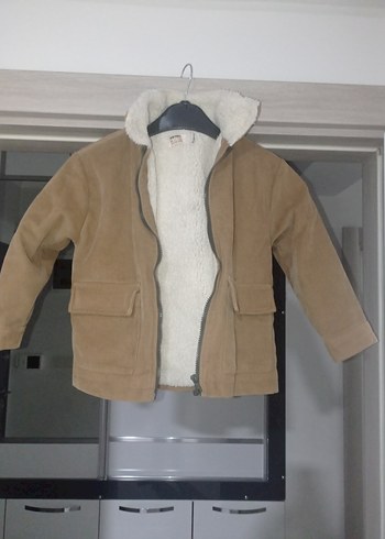 Erkek Çocuk Peluş Astarlı Kahverengi Ceket - Görsel 2