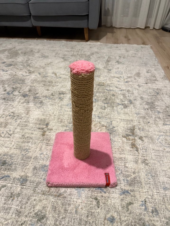 Pembe Kedi Tırmalama Direği - Görsel 2