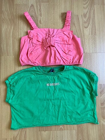 2 adet 9 yaş kız çocuk tshirt
