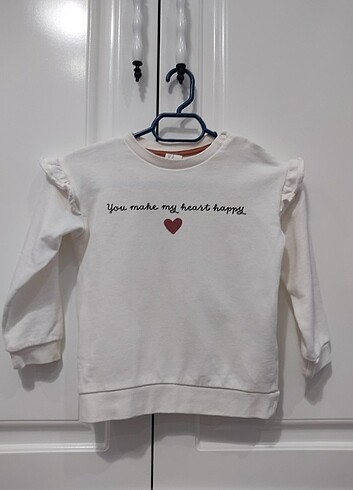 H&M kız çocuk sweatshirt 