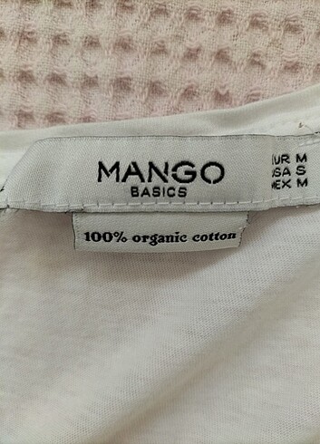 Mango Manho basics düz beyaz tişört