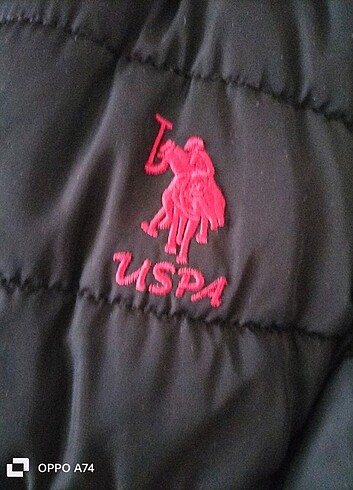 U.S Polo Assn. US polo Assn kadın siyah uzun mont