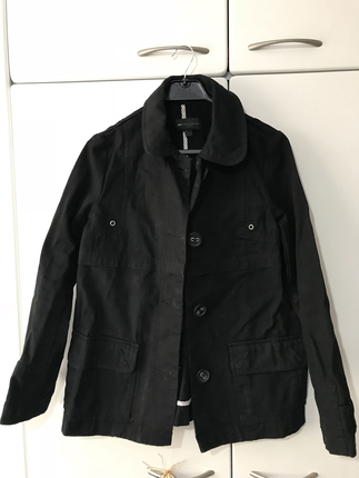 Mango siyah denim ceket