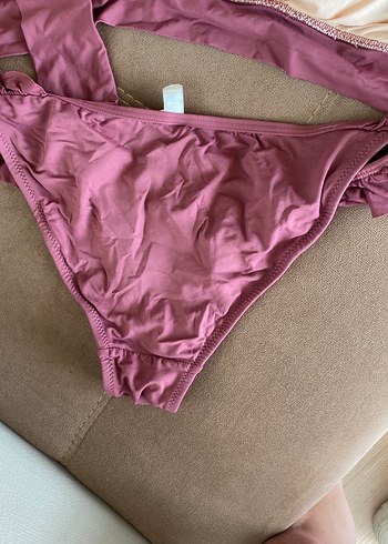 Pembe Fırfırlı Bohem Bikini penti 38 - Görsel 5