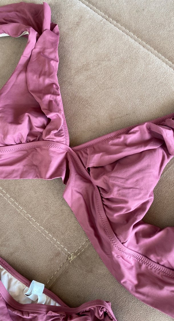 Pembe Fırfırlı Bohem Bikini penti 38 - Görsel 3