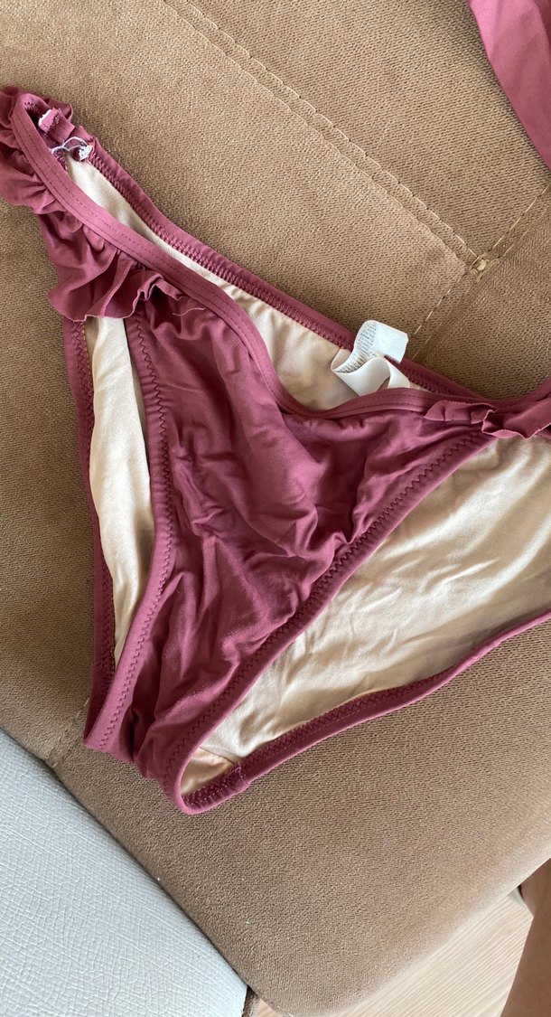 Pembe Fırfırlı Bohem Bikini penti 38 - Görsel 2